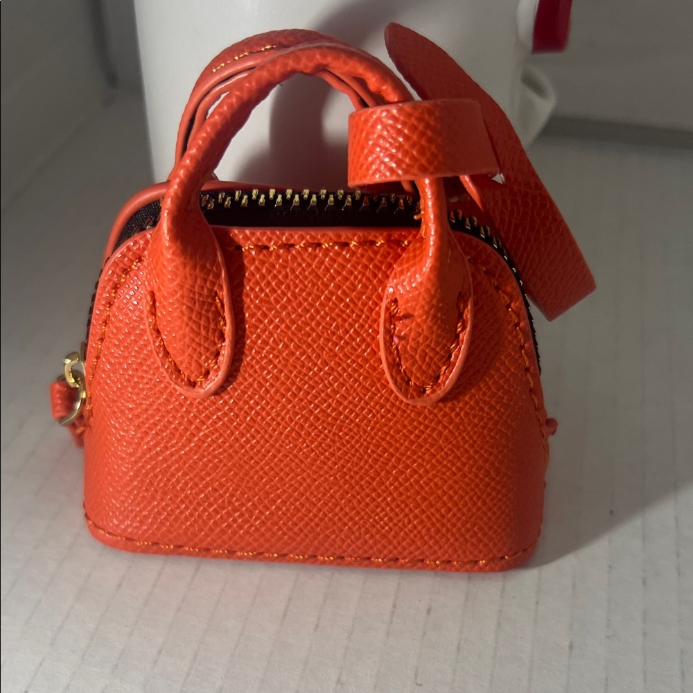 Vibrant Orange Mini Bag - Picture 3 of 4
